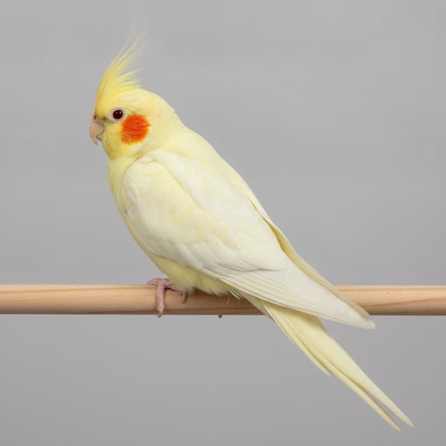 Lutino cockatiel