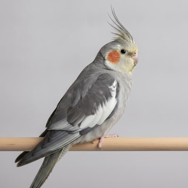 Silver cockatiel