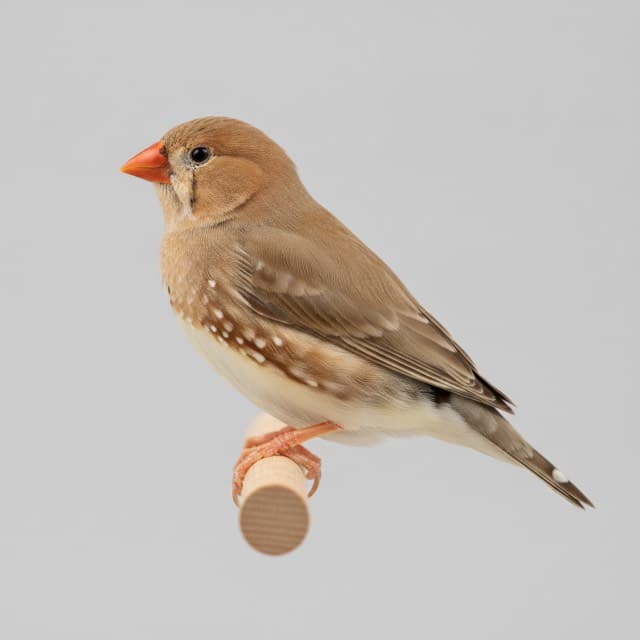 Fawn zebra finch