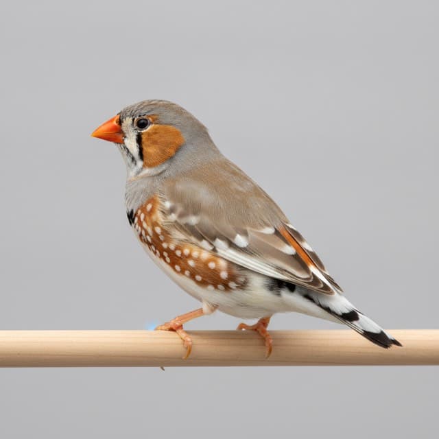Pied zebra finch