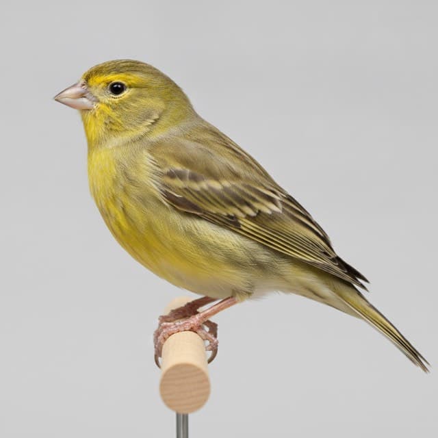 A canary in normal colouring