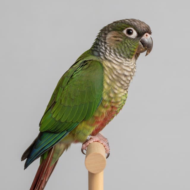 A conure in normal colouring
